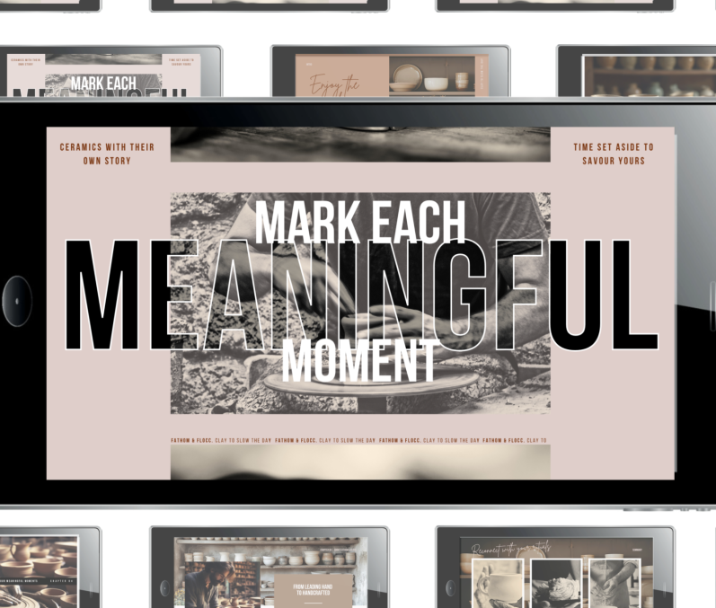 showcasing an investor pitch presentation case study example 2 A smartphone displaying the text "Mark Each Meaningful Moment" in bold showcasing an investor pitch presentation case study example